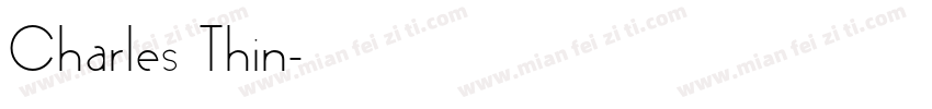 Charles Thin字体转换